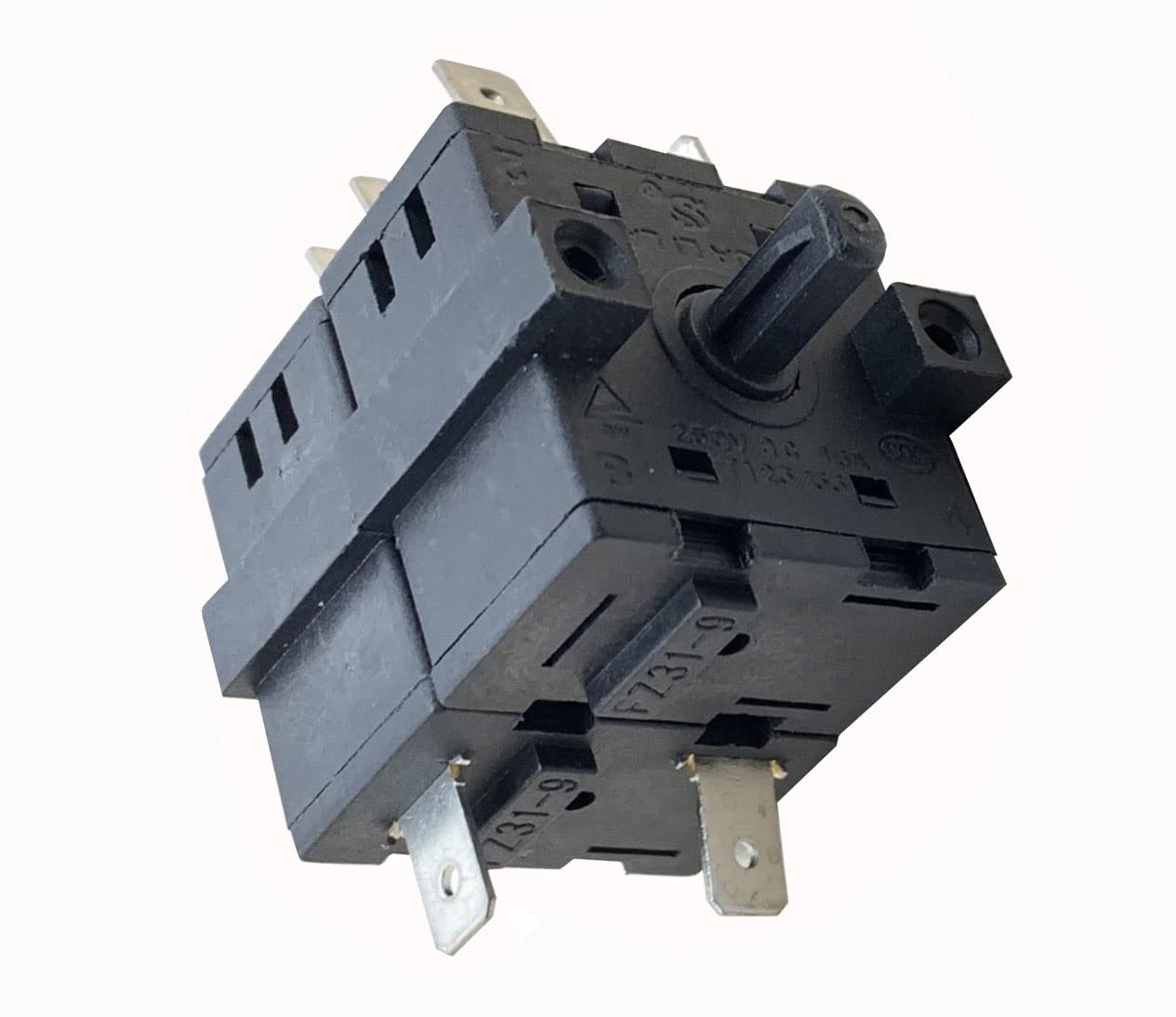 1pc FZ31-9 Rotary selector Switch Double Layer 8 pins 6 Positions